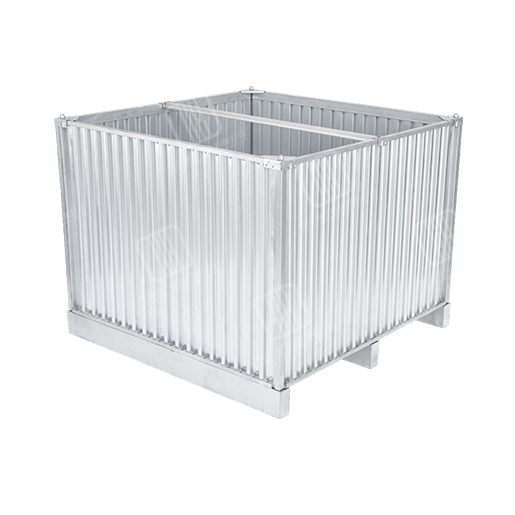 Metal corrugated board packaging box
