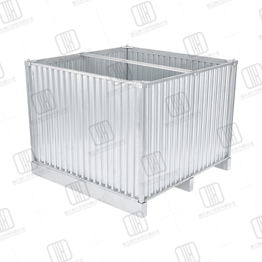 Metal corrugated board packaging box
